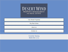 Tablet Screenshot of desertwindpm.com